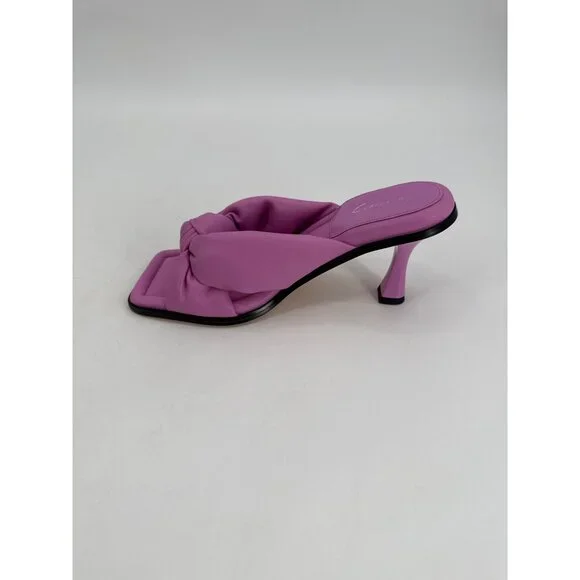 Circus Ny Sam Edelman Heeled Sandals Sim Fiji Flower Bow Pink Us 9 Slip On - Picture 6 of 10